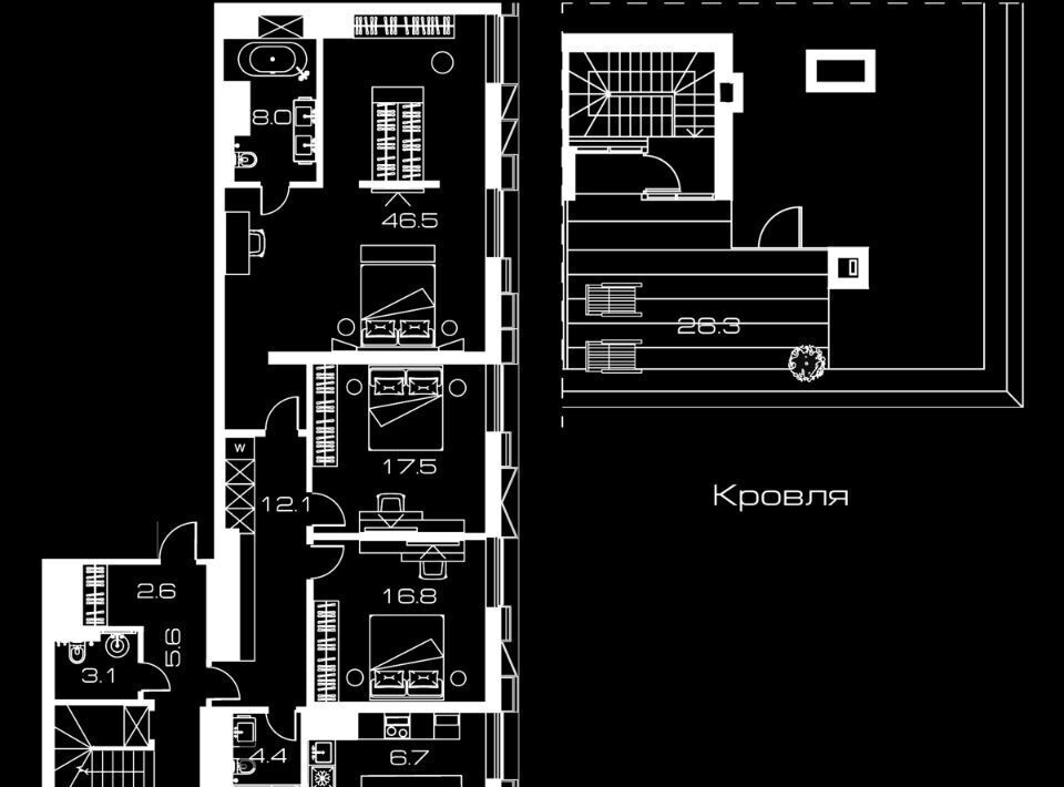 квартира г Москва метро Ленинский проспект пр-кт Ленинский 38 муниципальный округ Гагаринский фото 2