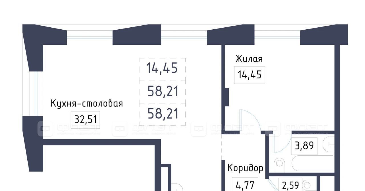 квартира г Казань метро Площадь Тукая ул Габдуллы Тукая фото 3
