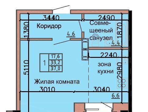 квартира г Абакан ул Ленинского Комсомола 24/2 фото 1