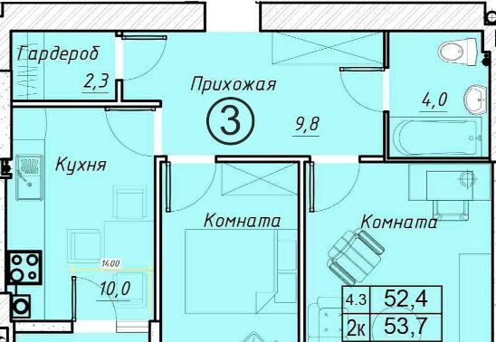 квартира г Батайск ЖК Солнечный Город жилой комплекс фото 1
