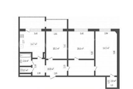 квартира г Якутск ул Свердлова 16/2 фото 16