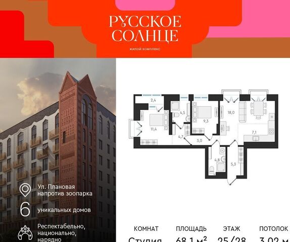 р-н Заельцовский Заельцовская ЖК «Русское солнце» фото