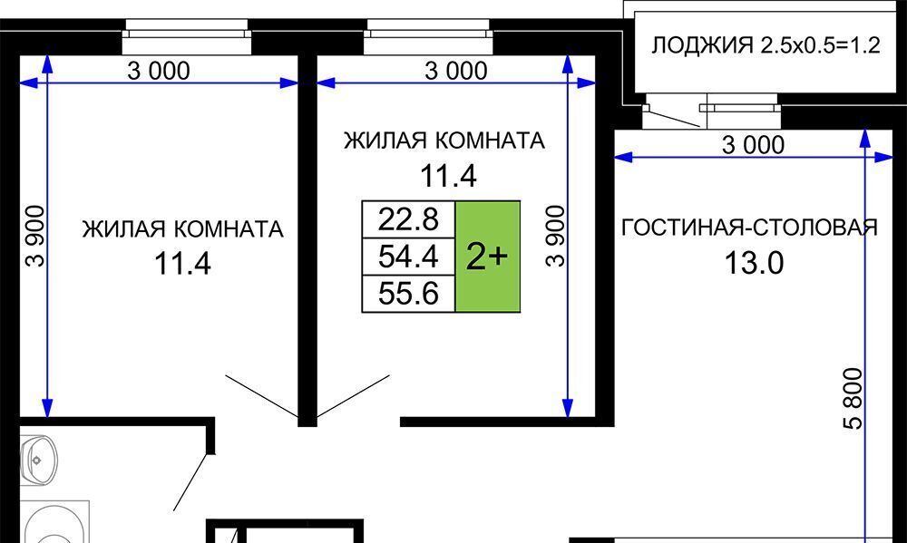 квартира г Краснодар р-н Прикубанский ул им. лётчика Позднякова 2к/22 фото 1