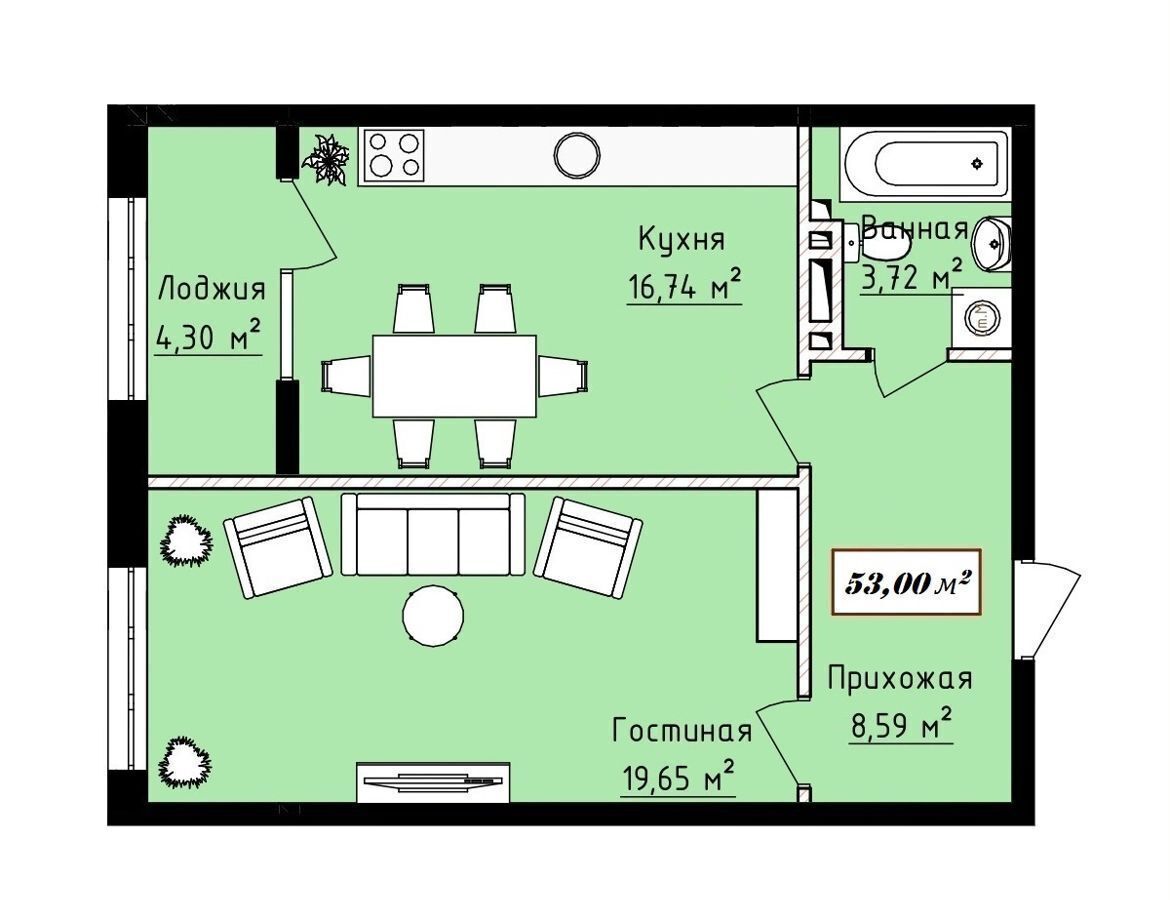 квартира г Махачкала р-н Ленинский ул Али Алиева 10 фото 4