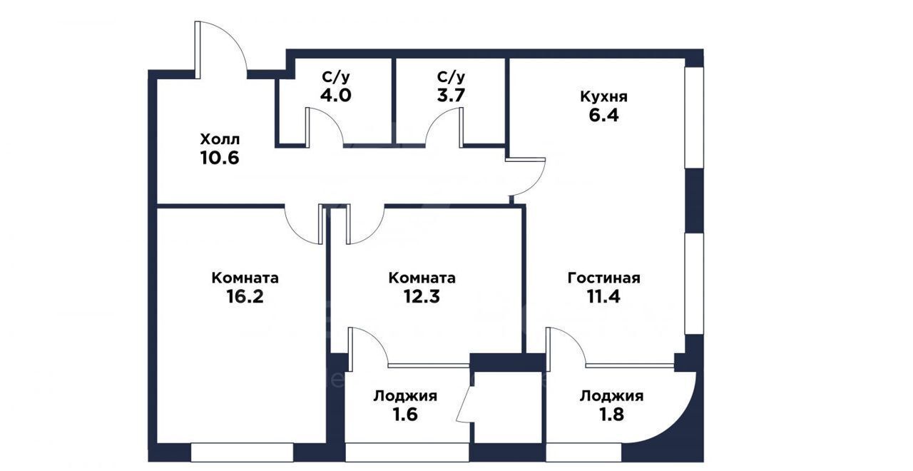 квартира г Москва метро Технопарк пр-кт Лихачёва 18к/3 ЖК «Квартал на набережной NOW» муниципальный округ Даниловский фото 2