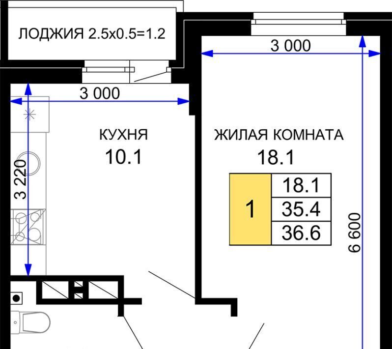 квартира г Краснодар р-н Прикубанский ЖК «Дыхание» фото 1