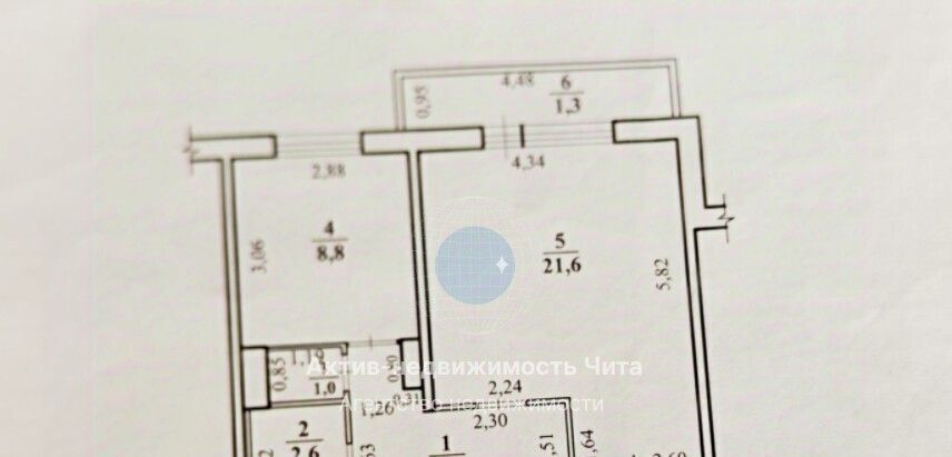 квартира г Чита р-н Черновский пр-кт Фадеева 18б фото 21