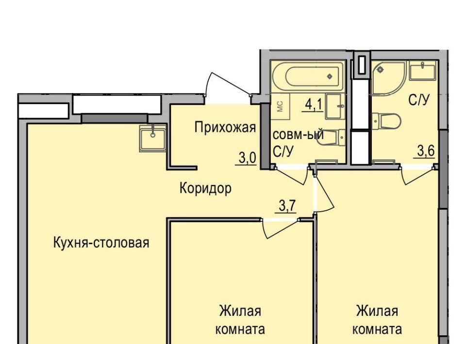 квартира г Ижевск р-н Устиновский ул Цветочная 10 фото 1