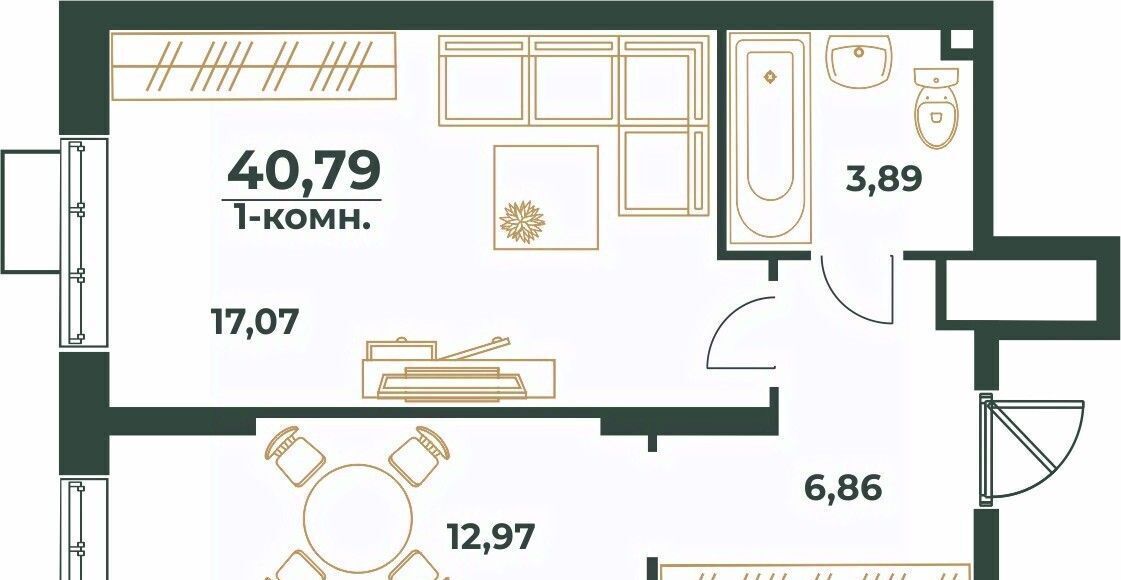 квартира г Хабаровск р-н Индустриальный Южный микрорайон ул Малиновского фото 1