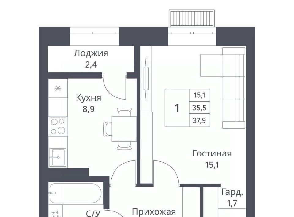 квартира г Новосибирск Заельцовская ЖК Дежнёв фото 1