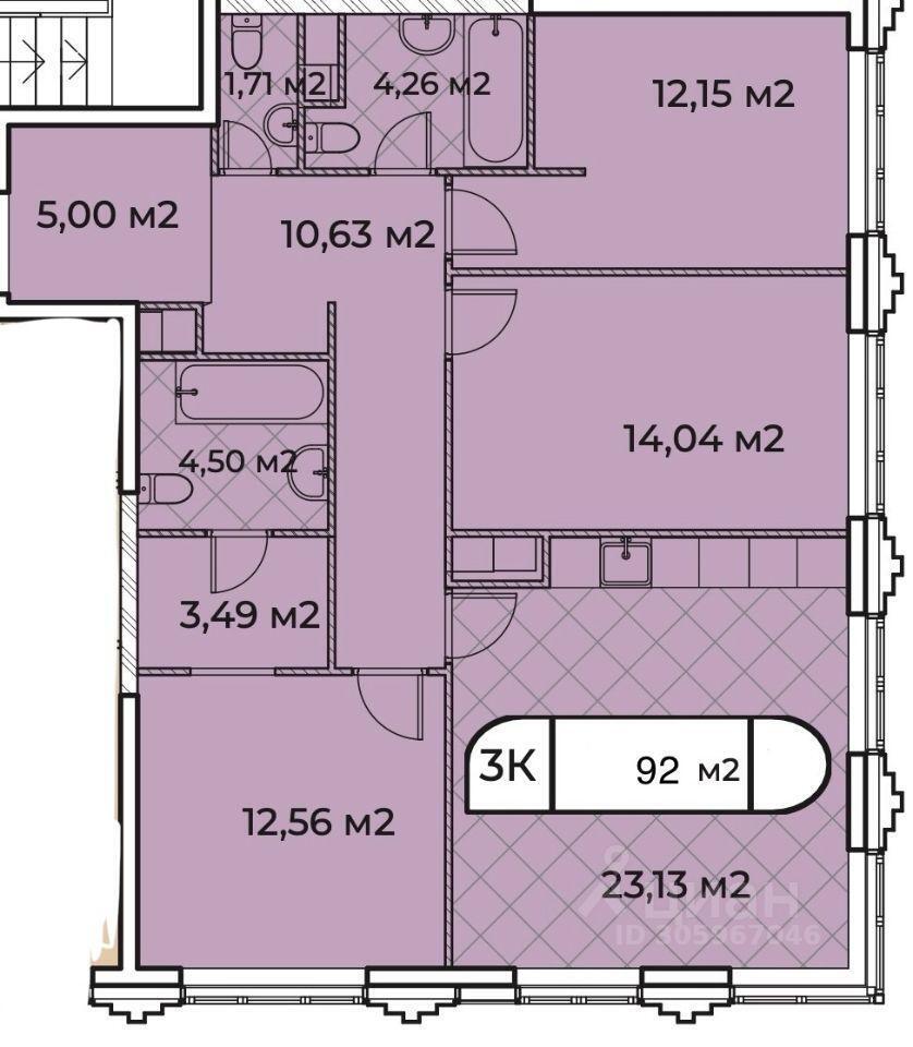 квартира г Москва метро Раменки ЗАО пр-кт Генерала Дорохова ЖК West Garden к 7, Московская область фото 16