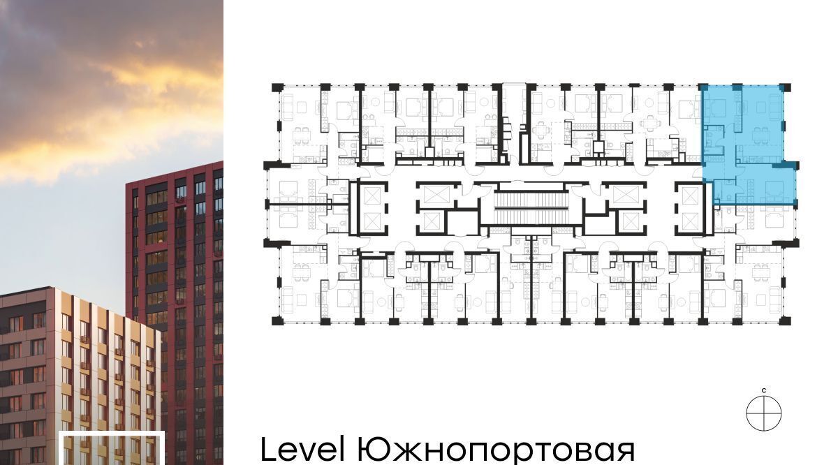 квартира г Москва метро Кожуховская ЖК Левел Южнопортовая 3 фото 2