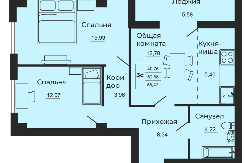 квартира г Батайск городской округ Батайск, Мечта, жилой квартал фото 1