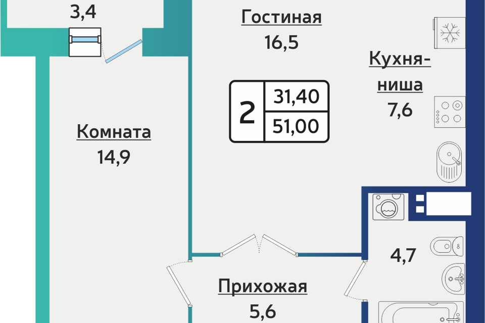 квартира г Ижевск ул Архитектора П.П.Берша 42 городской округ Ижевск фото 1