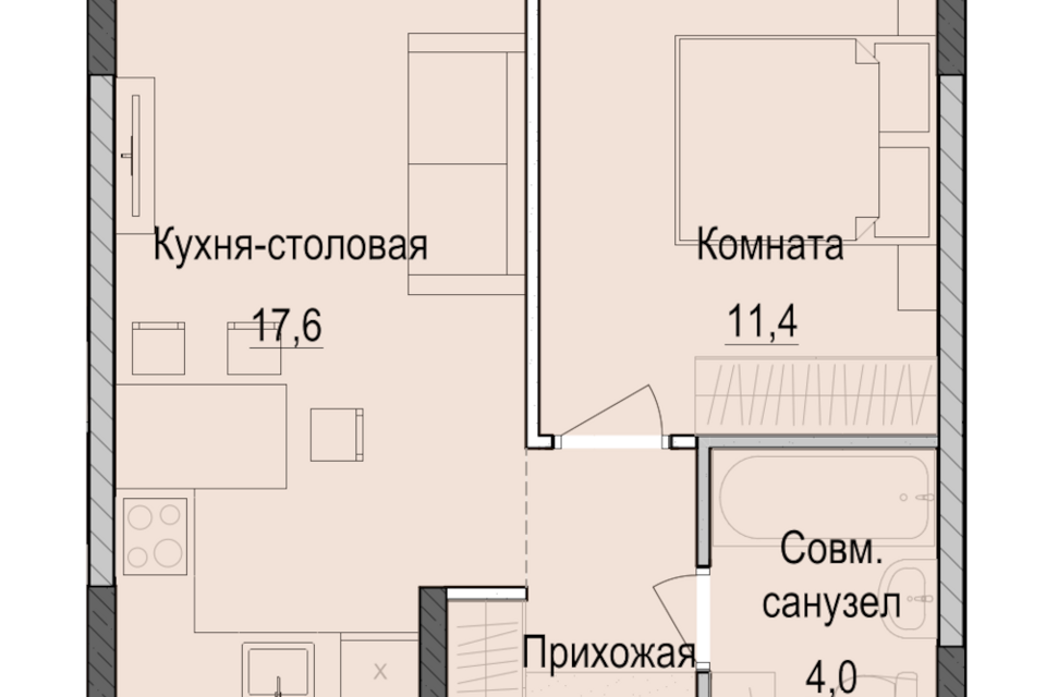 квартира г Казань ул Южно-Промышленная 7/1 Республика Татарстан Татарстан, городской округ Казань фото 1