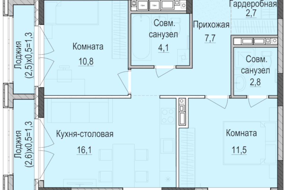 квартира г Казань ул Южно-Промышленная 7/1 Республика Татарстан Татарстан, городской округ Казань фото 1