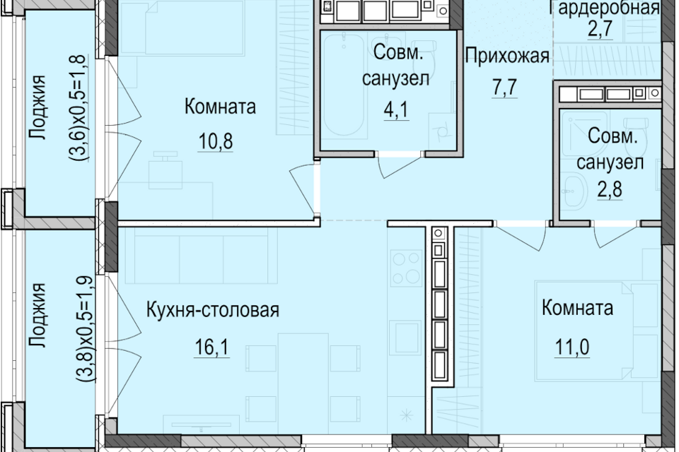 квартира г Казань ул Южно-Промышленная 7/1 Республика Татарстан Татарстан, городской округ Казань фото 1