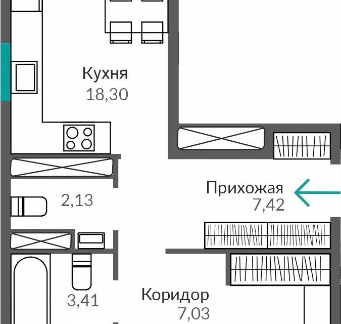 квартира г Симферополь ул Святителя Гурия городской округ Симферополь фото 1