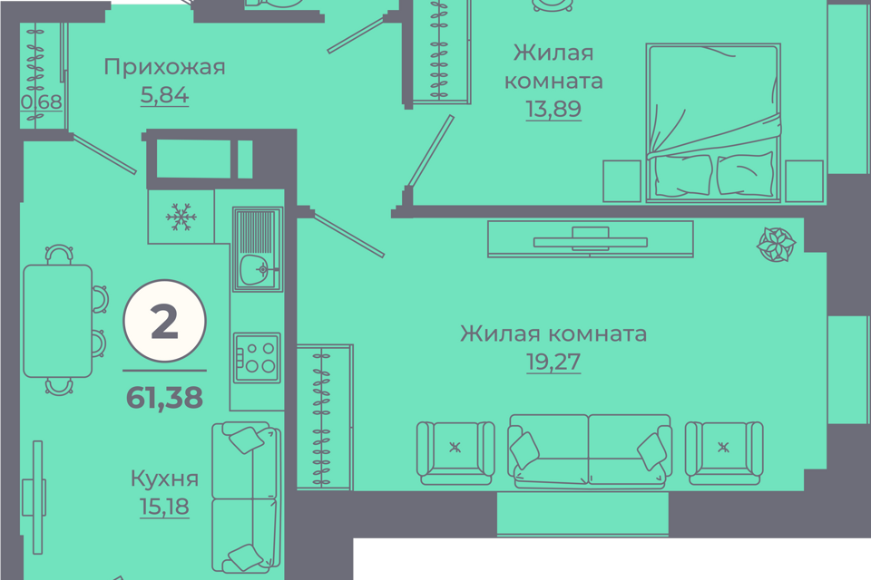 квартира г Ростов-на-Дону ул Еременко 109 городской округ Ростов-на-Дону фото 1