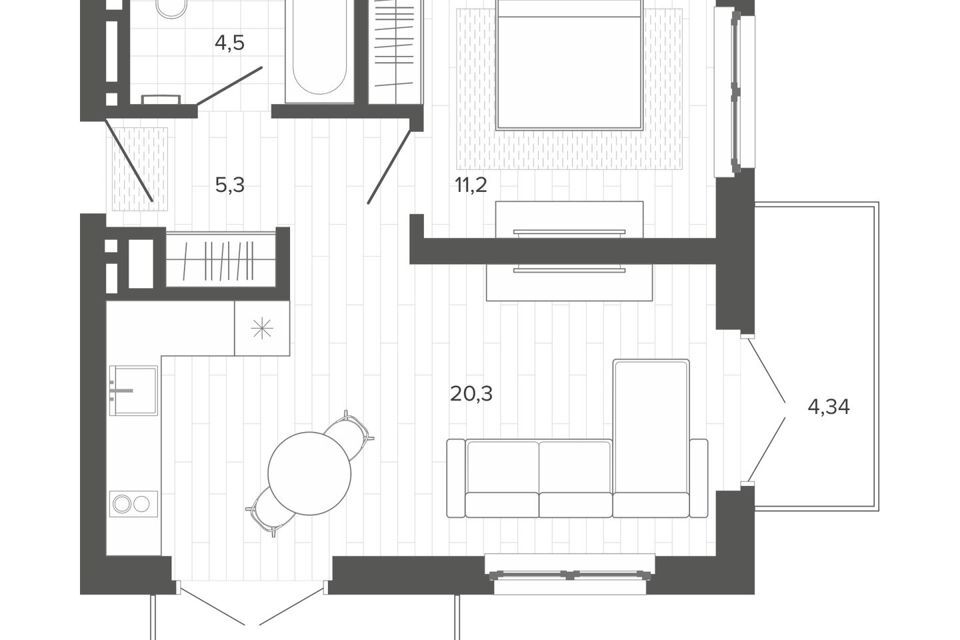 квартира г Барнаул тракт Змеиногорский 35б/1 городской округ Барнаул фото 1