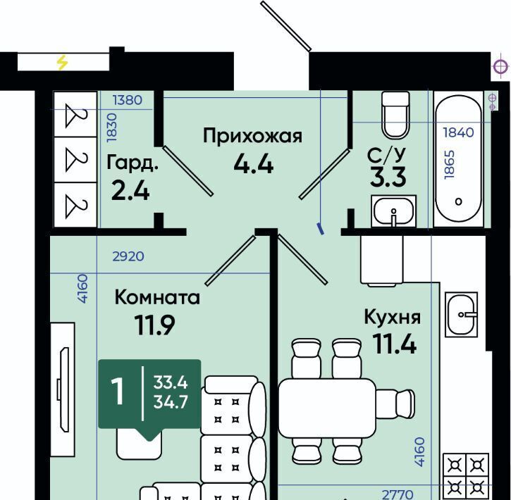 квартира г Батайск ЖК Солнечный Город жилой комплекс фото 1