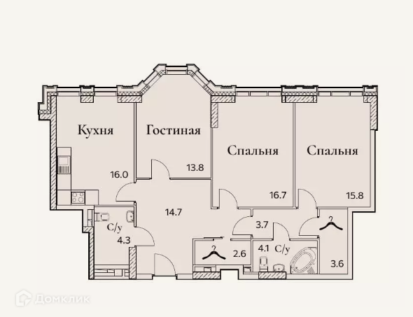 квартира г Москва пр-кт Вернадского Западный административный округ, вл 78 ст 1 фото 1