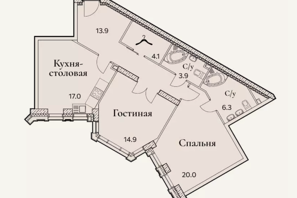 квартира г Москва пр-кт Вернадского Западный административный округ, вл 78 ст 1 фото 1