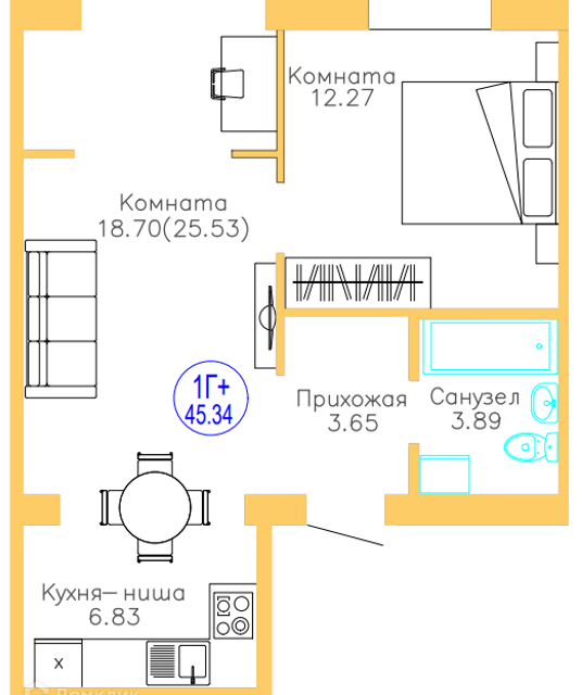 квартира р-н Тюменский п Московский Новая, 17 ст 2 фото 1