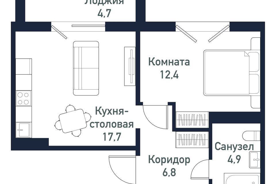 квартира р-н Сосновский п Западный 7-й квартал фото 1