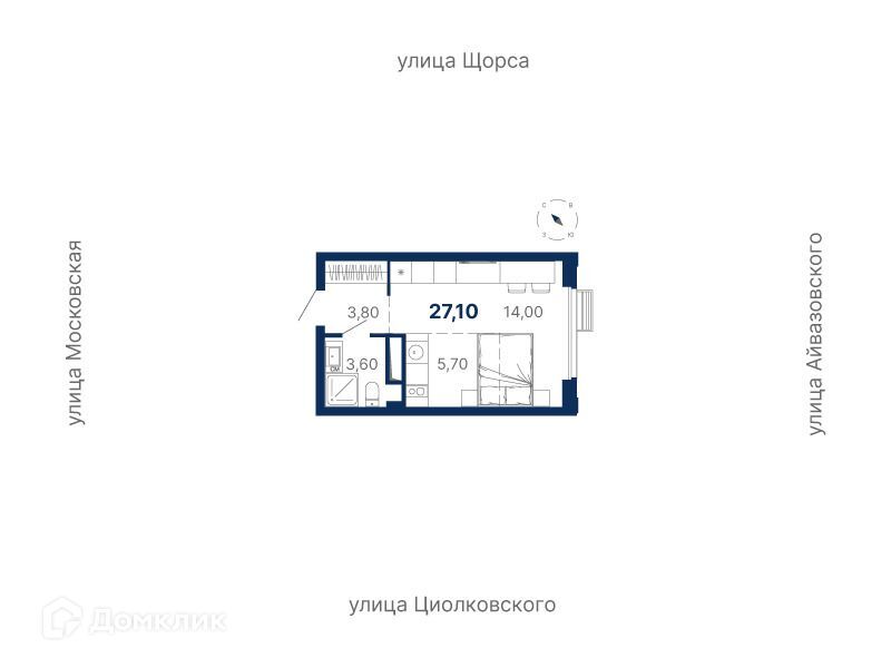 квартира г Екатеринбург р-н Ленинский ул Мартовская 249 Екатеринбург, муниципальное образование фото 1