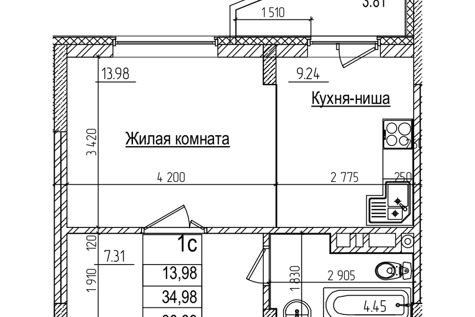 квартира г Новосибирск р-н Заельцовский Заельцовский, городской округ Новосибирск фото 1