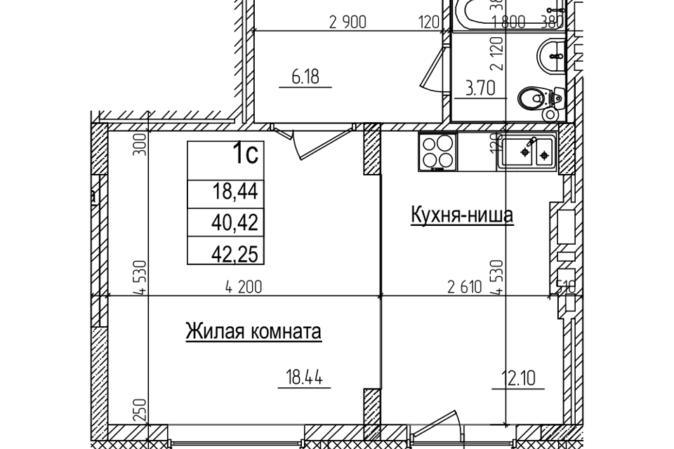 квартира г Новосибирск р-н Заельцовский Заельцовский, городской округ Новосибирск фото 1