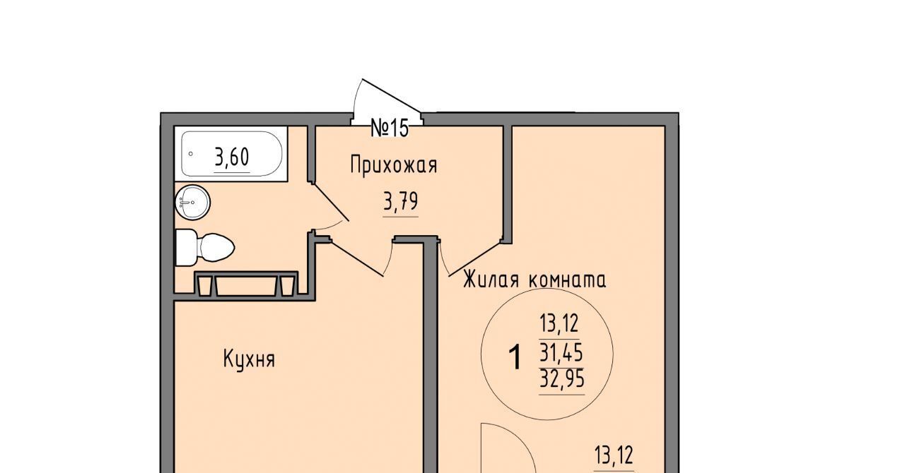 квартира г Краснодар р-н Карасунский Новознаменский ДНТ, ул. Дальневосточная фото 1