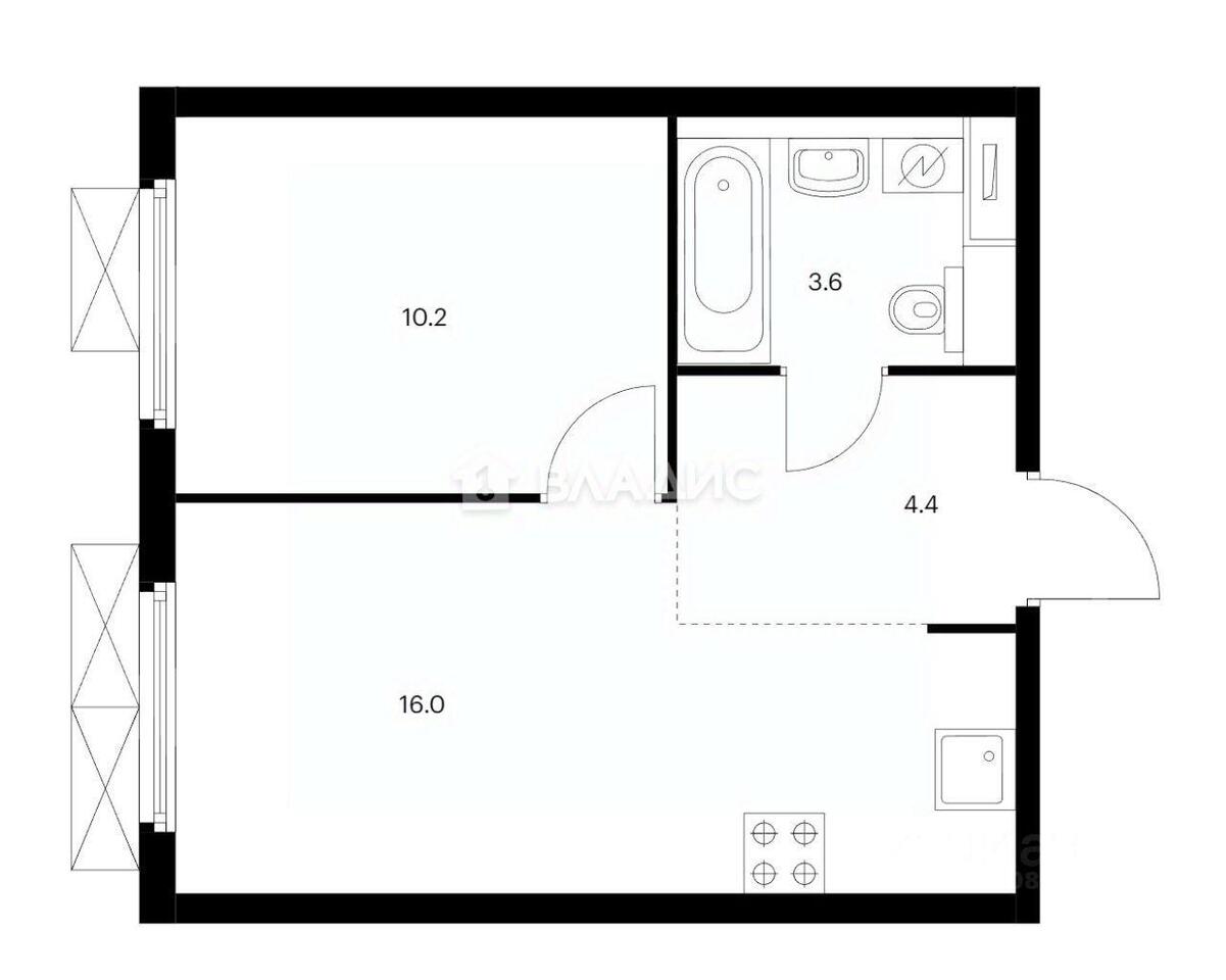 квартира г Москва ЗАО Очаково-Матвеевское ш Очаковское 5/1 Московская область фото 15