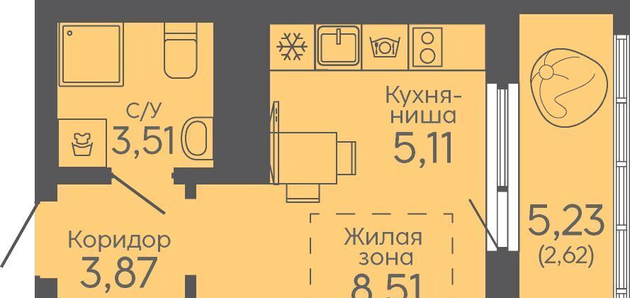 квартира г Екатеринбург микрорайон Новокольцовский Ботаническая Новокольцовский жилой комплекс фото 1
