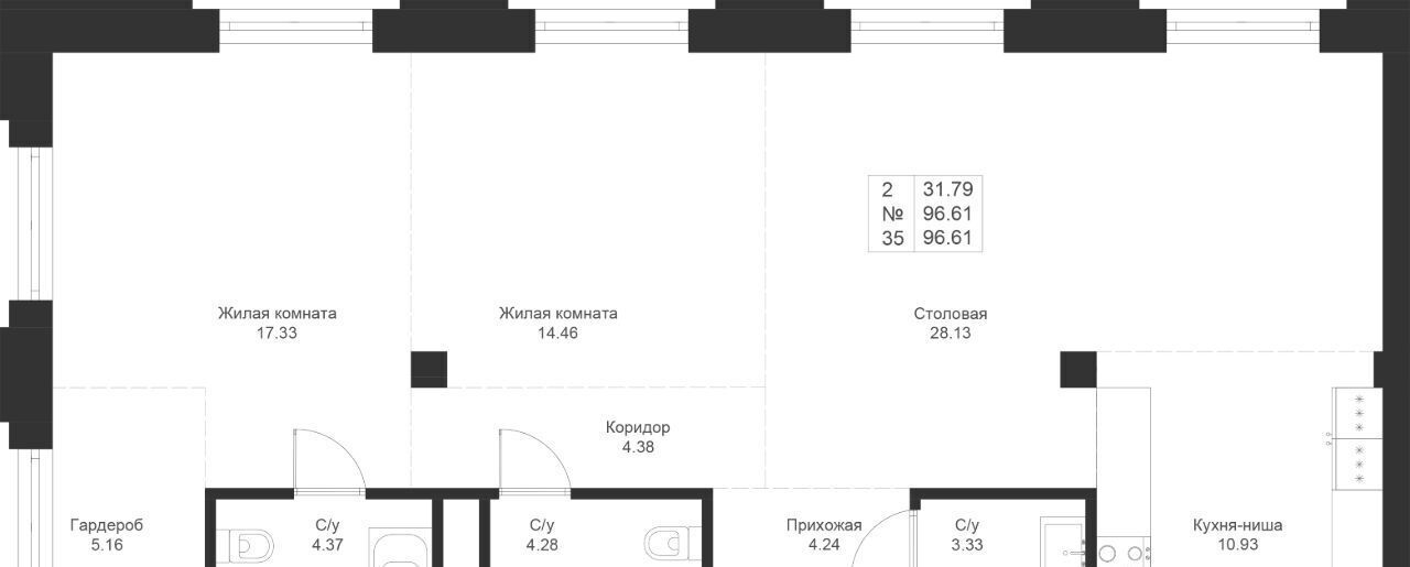 квартира г Казань Суконная слобода ЖК «Мифы» фото 4