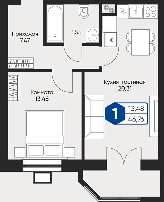 квартира Лобня, коттеджный посёлок Мечта, село Озерецкое фото 1