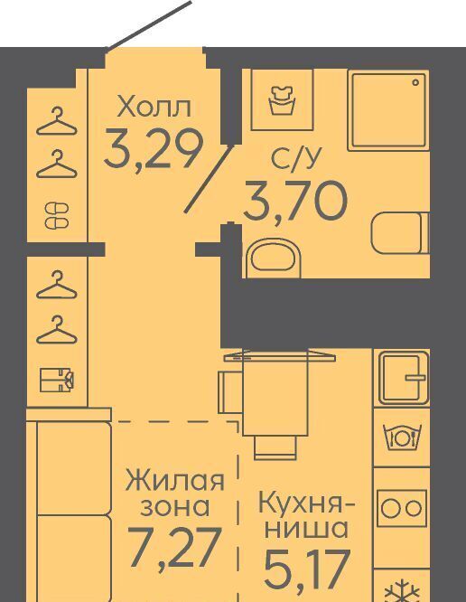 квартира г Екатеринбург микрорайон Новокольцовский Ботаническая фото 1