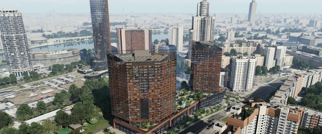 квартира г Екатеринбург р-н Верх-Исетский ул Маршала Жукова 16 МФК Re:Volution Towers Площадь 1905 года фото 7