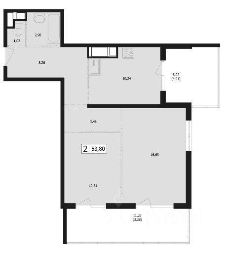 квартира г Краснодар р-н Карасунский ул Автолюбителей 1д/2 фото 2