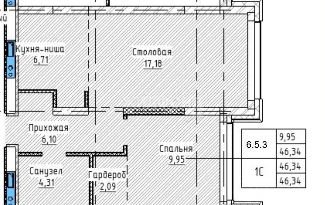 квартира г Новосибирск Речной вокзал ул Большевистская 48 фото 6