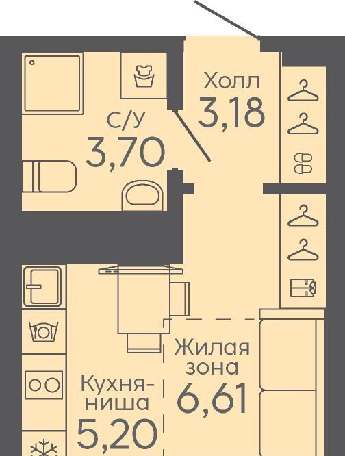 квартира г Екатеринбург микрорайон Новокольцовский Ботаническая Новокольцовский жилой комплекс фото 1