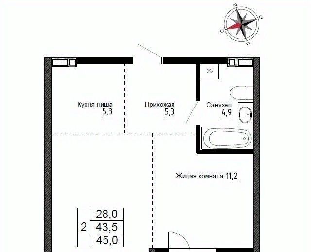 квартира р-н Надеждинский п Новый ул Ленина 6с/2 фото 1