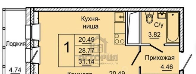 квартира г Красноярск р-н Советский ул Дудинская 2 фото 4