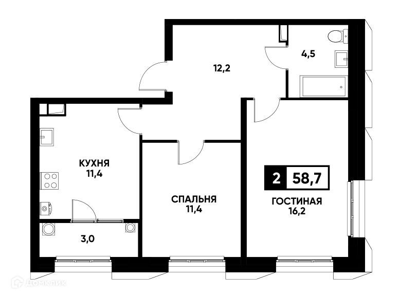 квартира г Ставрополь р-н Промышленный городской округ Ставрополь, 35-й фото 1