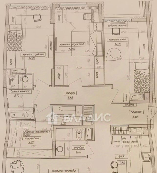 квартира г Пенза р-н Октябрьский ул Бородина 2 Октябрьский район фото 28