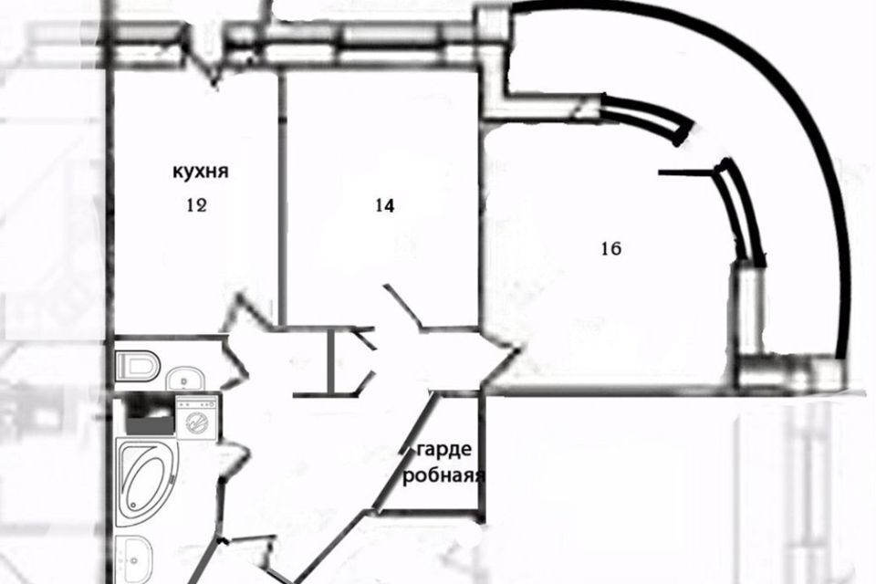 квартира г Санкт-Петербург пр-кт Ударников 33 Красногвардейский фото 2