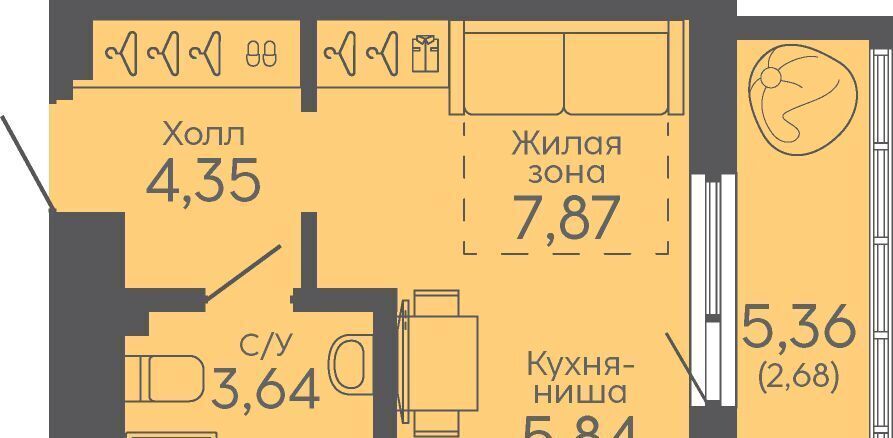 квартира г Екатеринбург микрорайон Новокольцовский Ботаническая фото 1