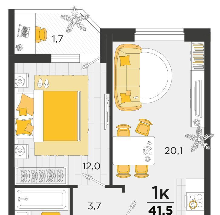 квартира г Краснодар р-н Карасунский ул им. Мачуги В.Н. 166/2 фото 1