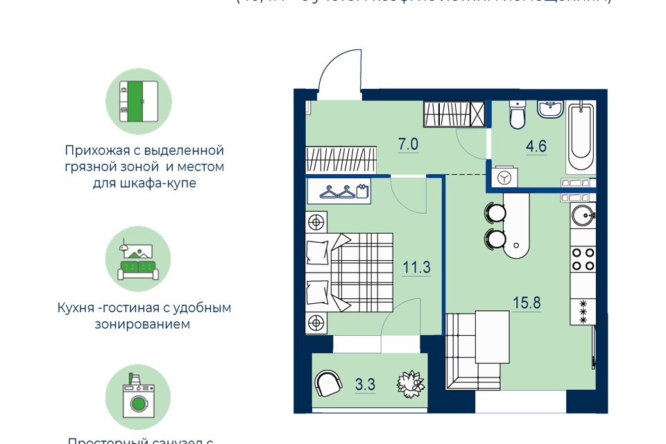 квартира г Екатеринбург р-н Железнодорожный Екатеринбург городской округ, Новая Сортировка фото 1